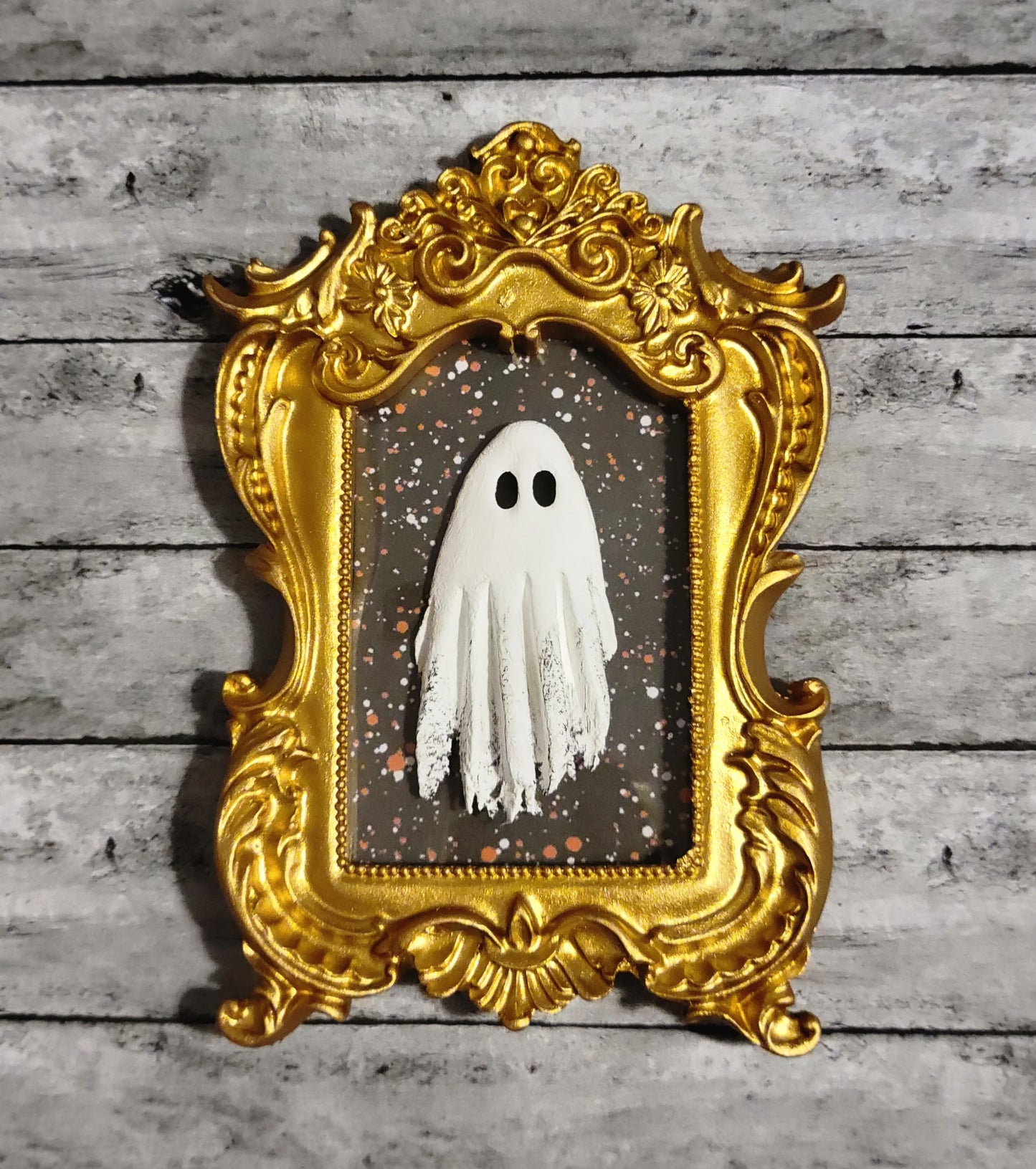 Mini Ghostie Vintage Embossed Rectangle Frames