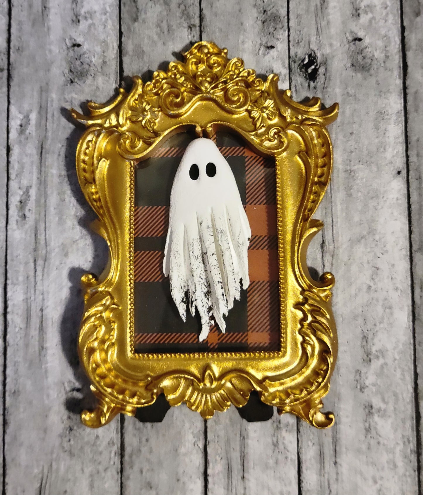 Mini Ghostie Vintage Embossed Rectangle Frames