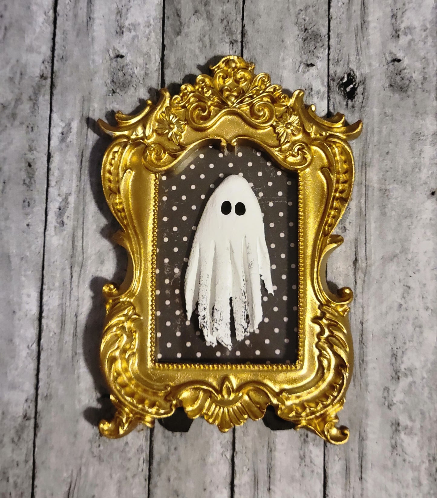 Mini Ghostie Vintage Embossed Rectangle Frames