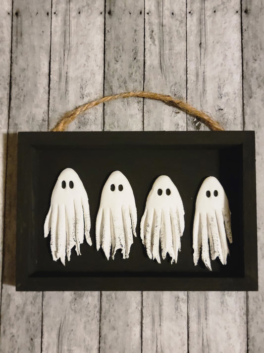 Family of Four Ghosties Wall Boxes
