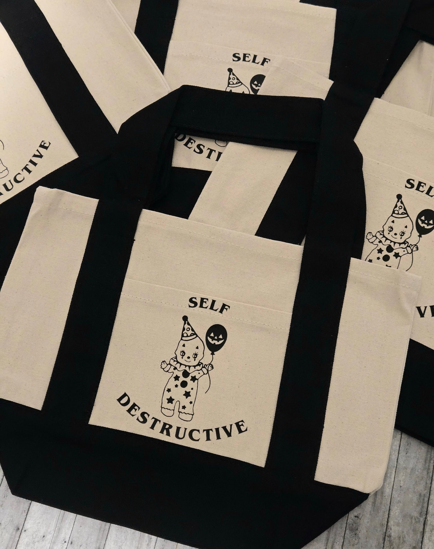 Mini canvas tote bag