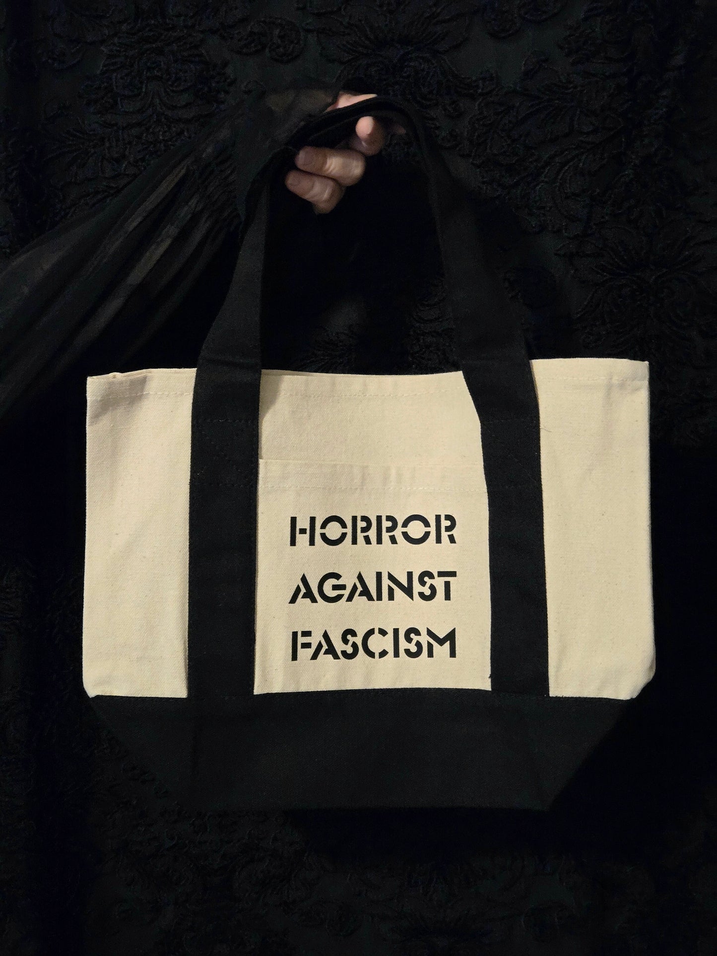 Mini canvas tote bag