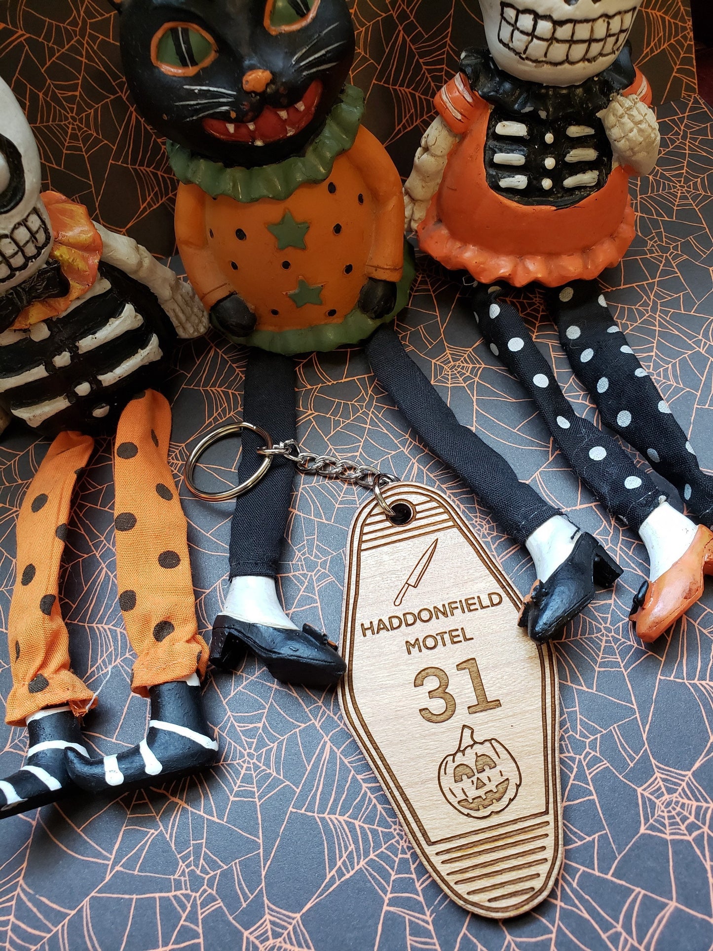 Haddonfield Wood Keychains