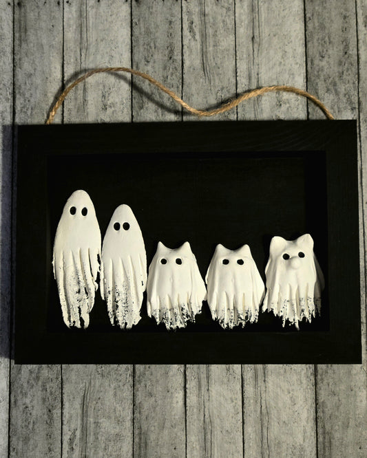 Family of Five custom Ghostie Wall boxes